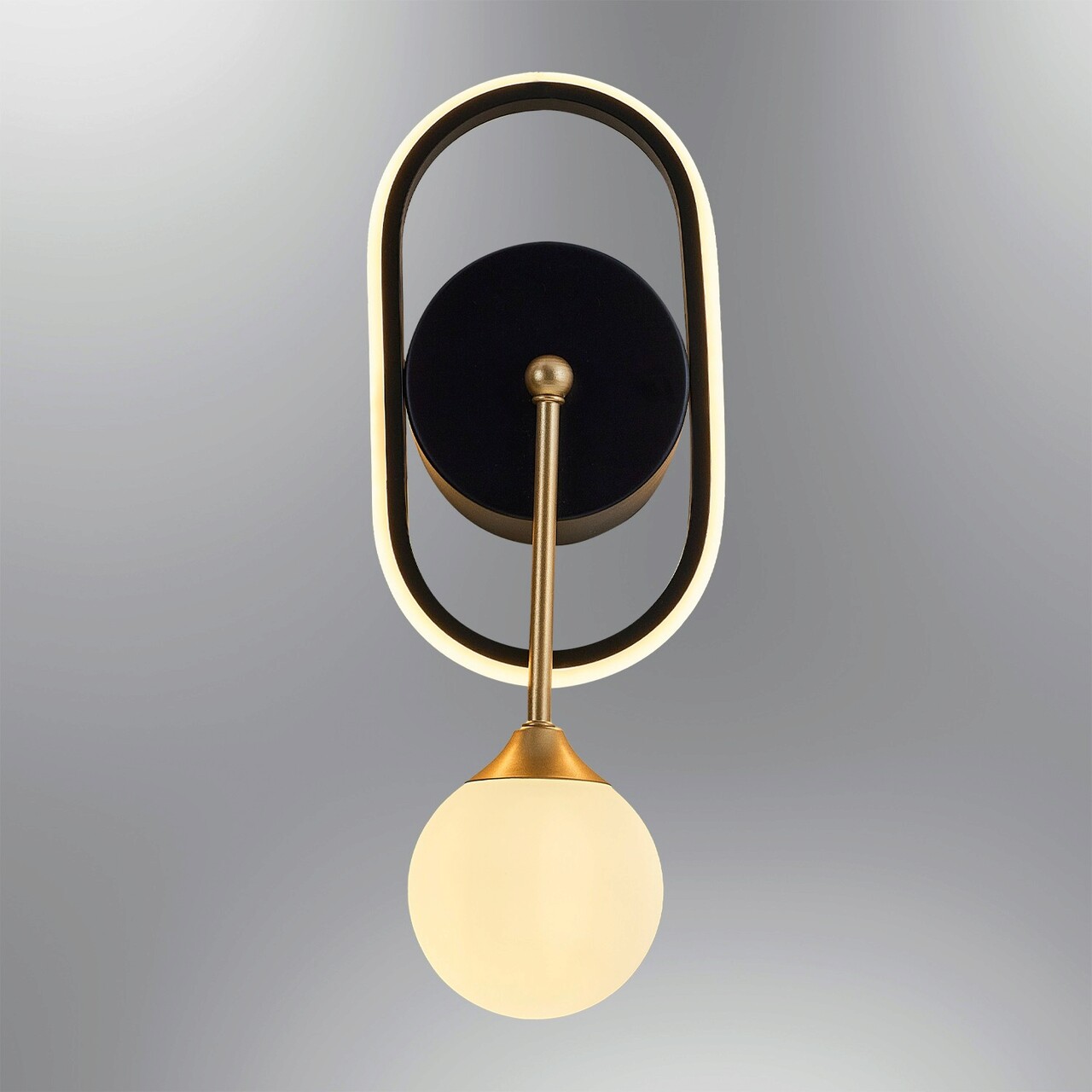 Aplica de perete, Opviq, 414LRC1140, Negru - imagine 6